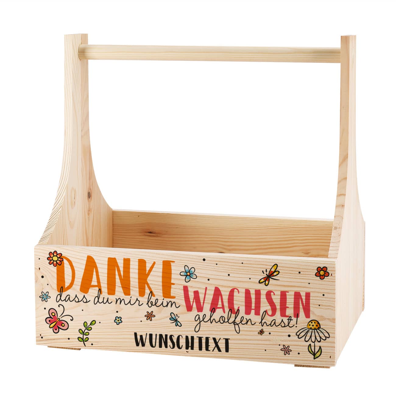 Holzkiste als Dankeschön für Erzieher