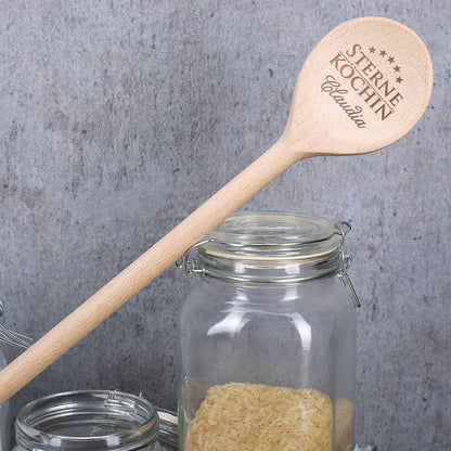 Sterneköchin Kochlöffel mit Name