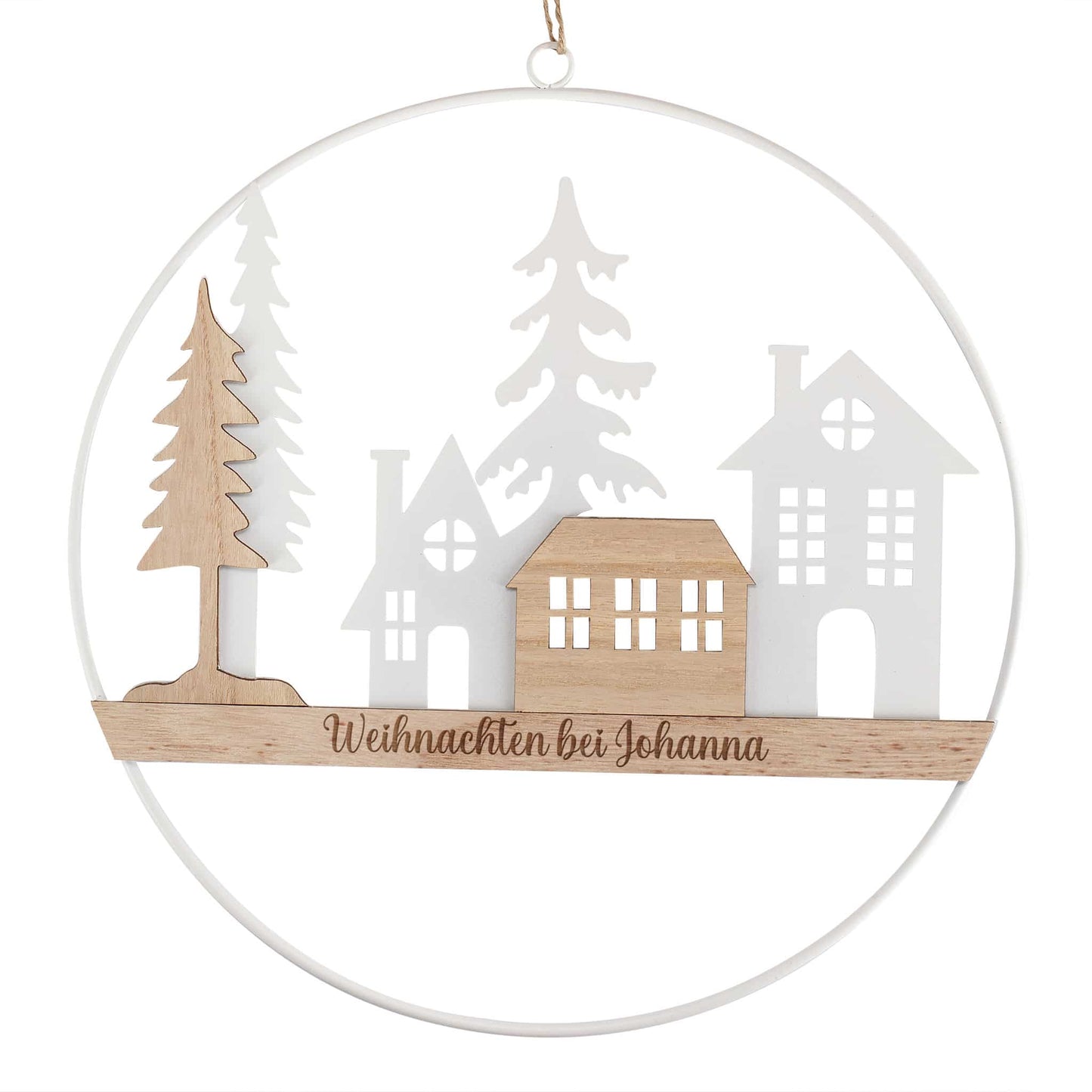 Weihnachtliche Dekoration für die Tür