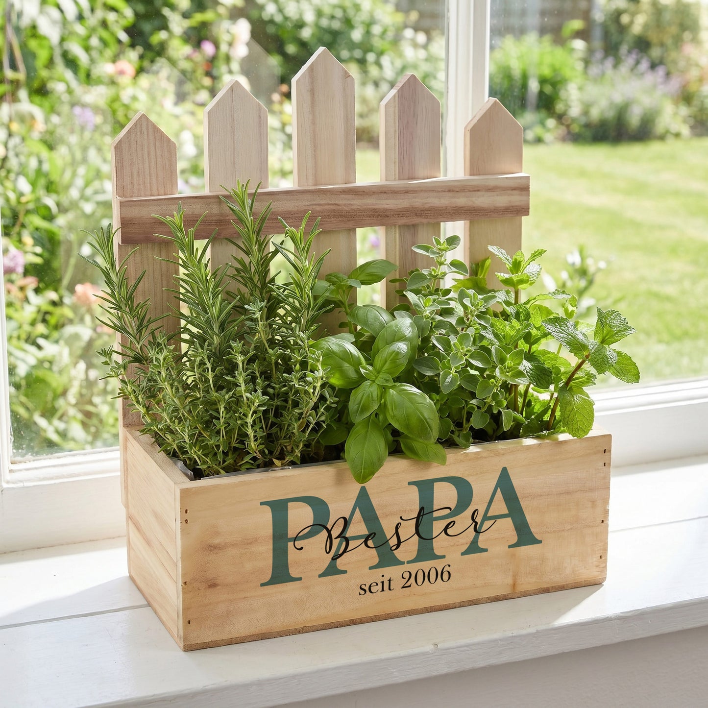 Personalisierter Pflanzkorb für den Besten Papa