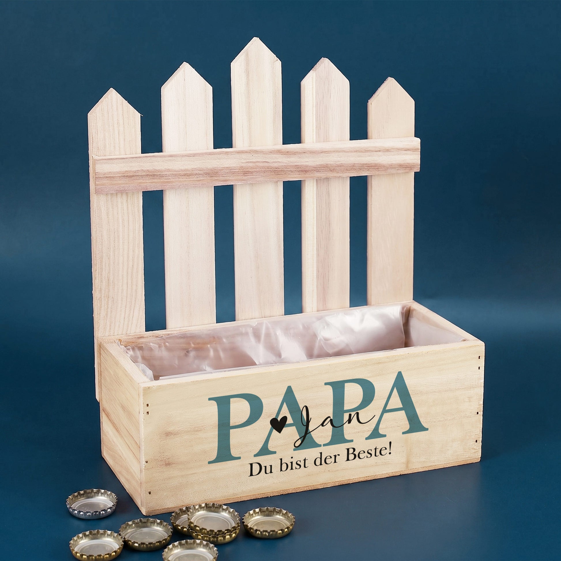 Personalisierter Pflanzkorb für den besten Papa
