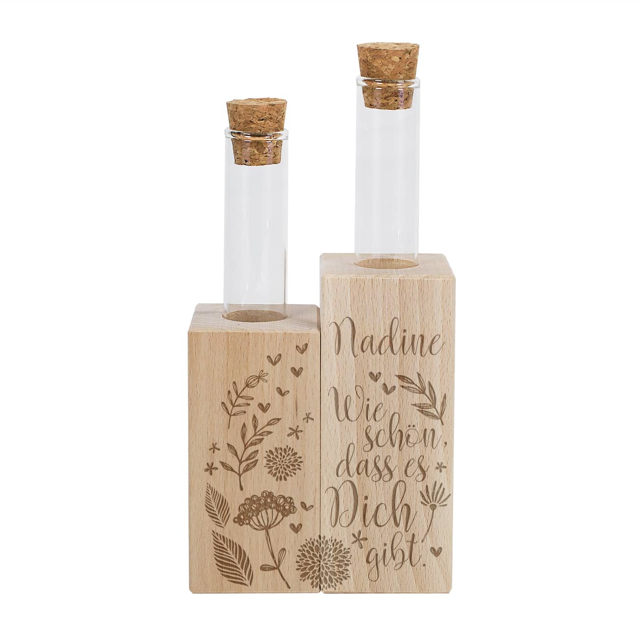 "Wie schön, dass es dich gibt" Schriftzug mit Name personalisiert