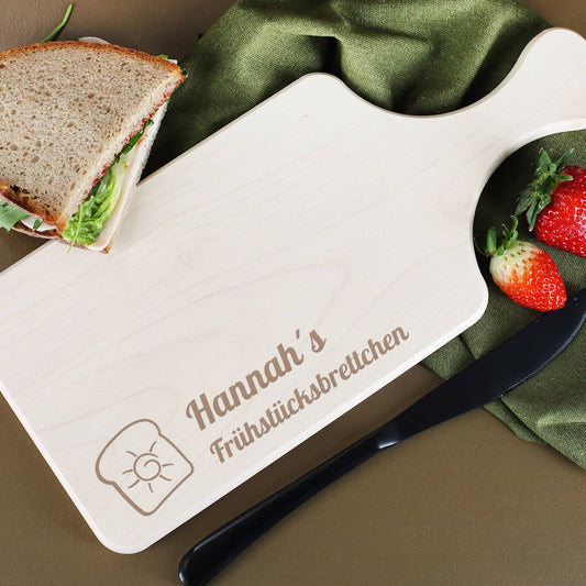 Frühstücksbrettchen mit Gravur