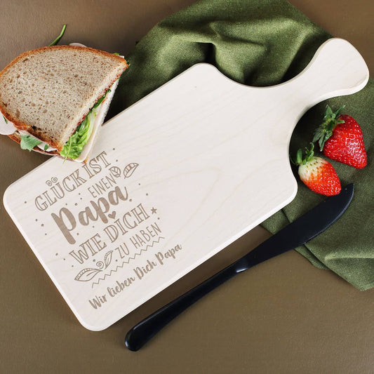 Glück ist, einen Papa wie dich zu haben - Frühstücksbrett