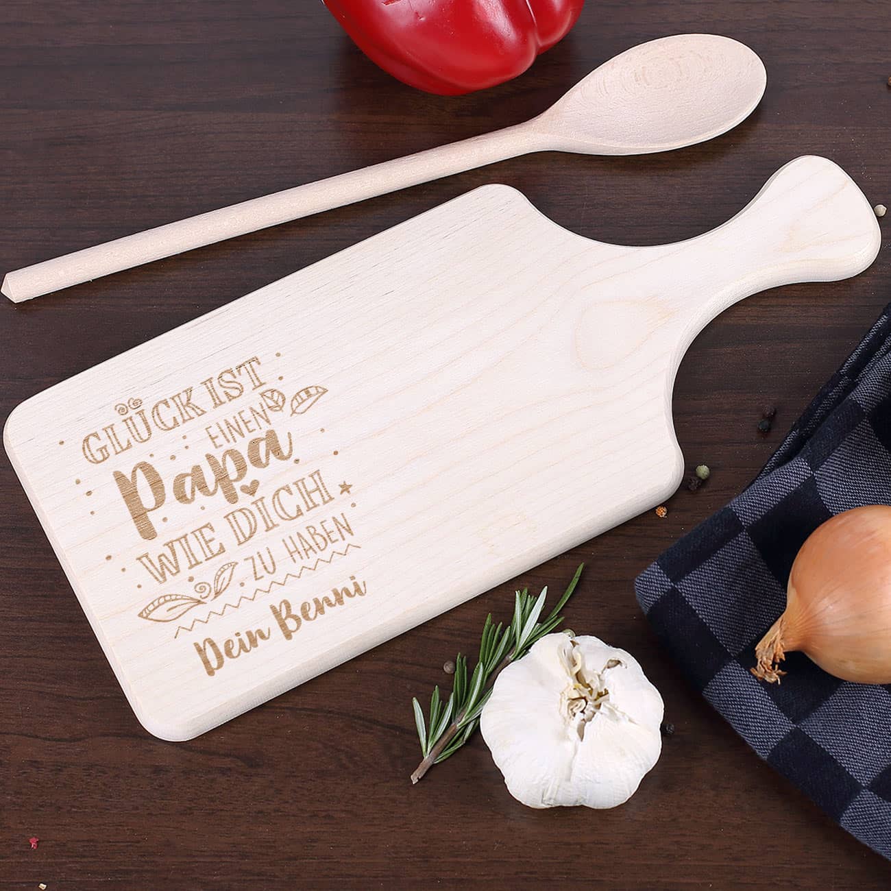 Glück ist, einen Papa wie dich zu haben - Frühstücksbrett