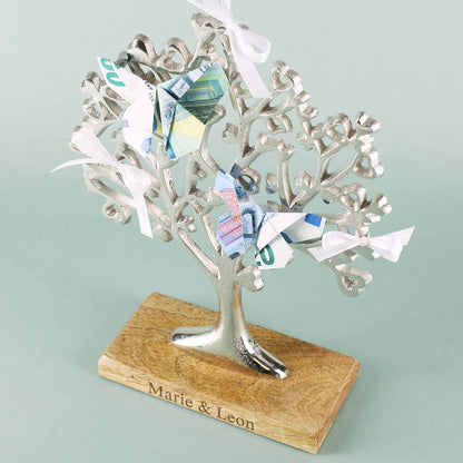 Serviervorschlag Geldgeschenk Liebesbaum