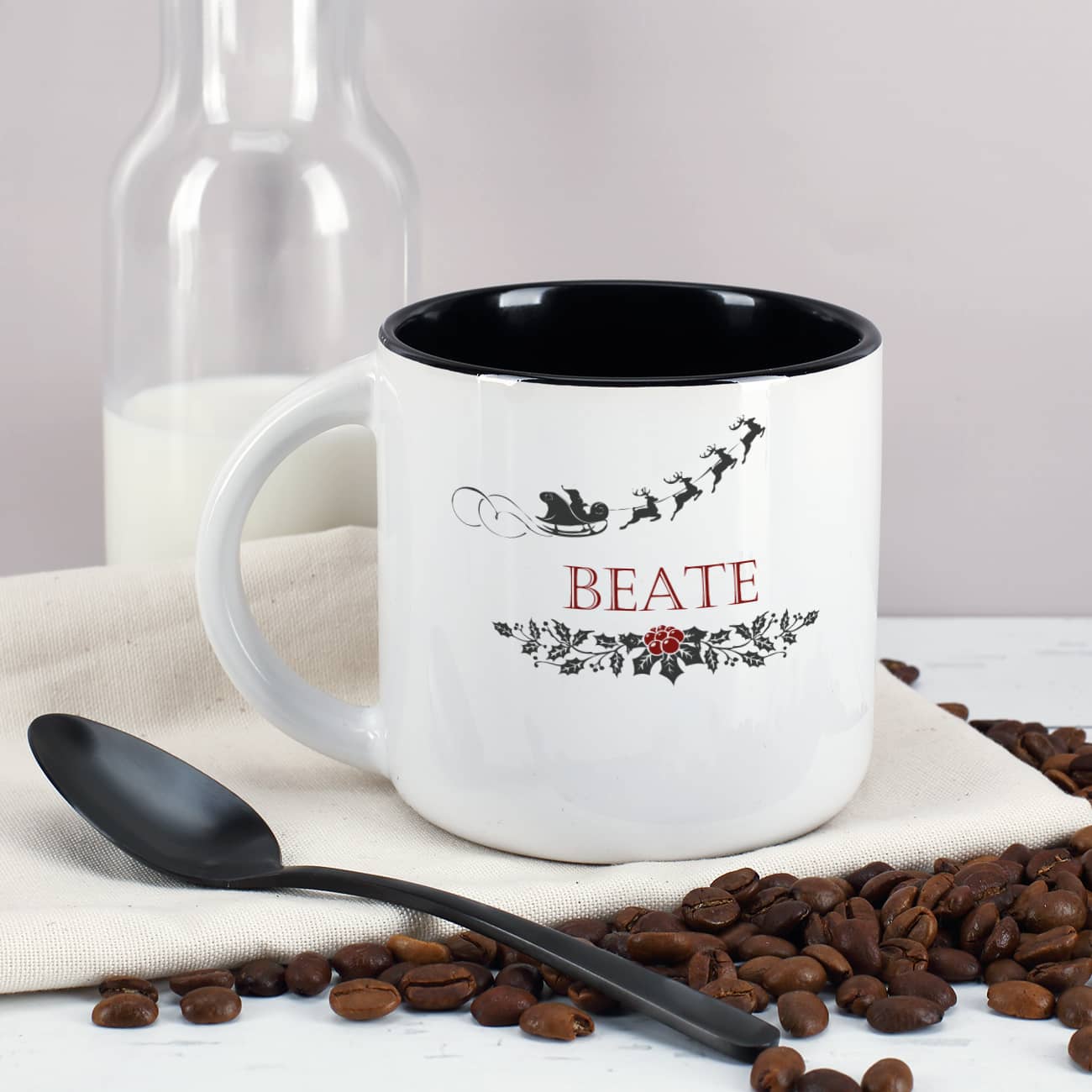 Weihnachtstasse mit Name bedruckt