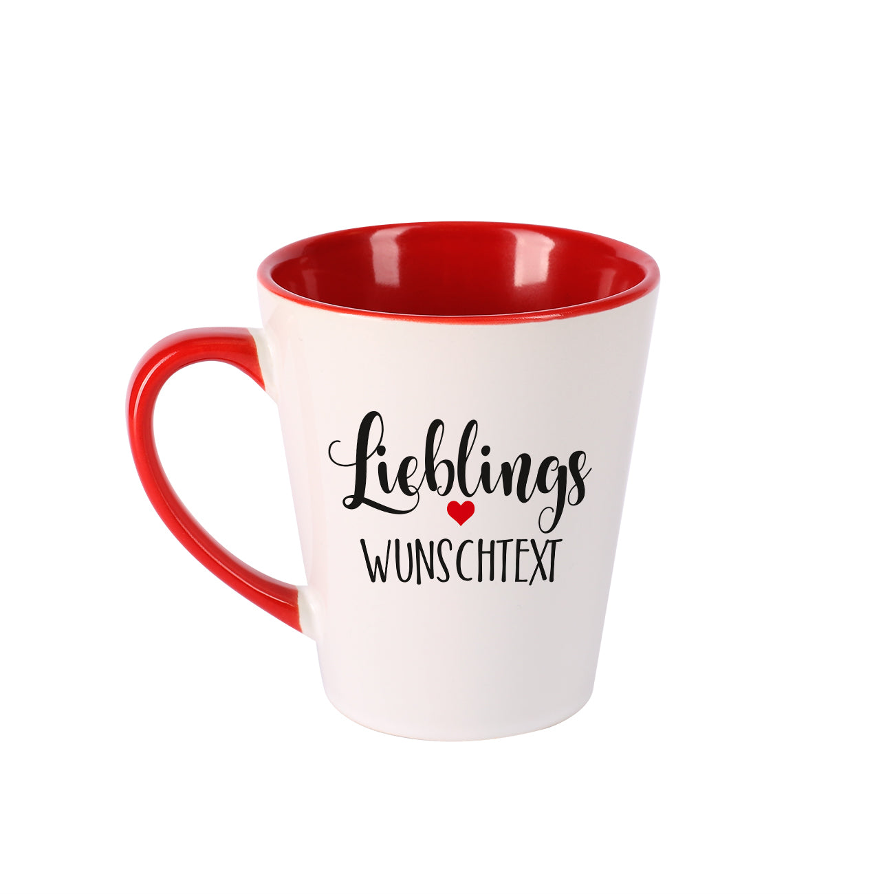 Tasse für den Lieblingsmenschen mit Wunschtext und Herz