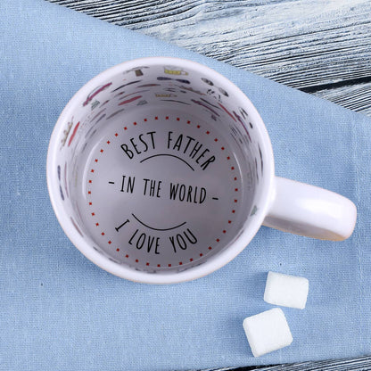Innenseite der Tasse ebenfalls bedruckt