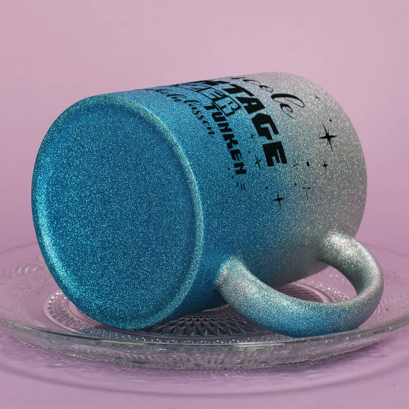 Glitzertasse Kacktage Name