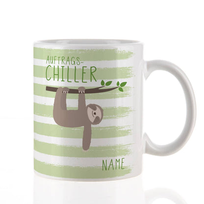 Tasse "Auftragschiller" mit Name