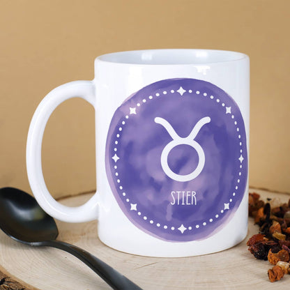 Tolle Tasse mit Sternzeichen in Farbe nach Wunsch