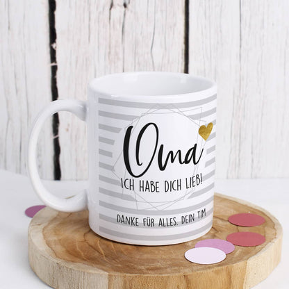 Kaffeetasse - Oma ich habe dich lieb