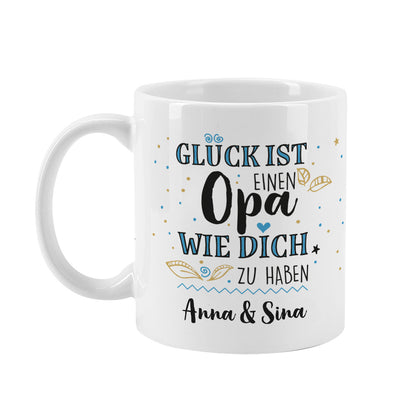 Tasse für Opas mit Wunschtext