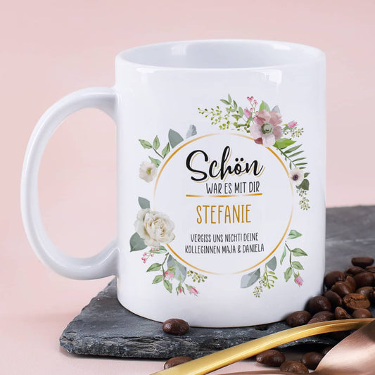 Schön, war es mit dir - Tasse zum Abschied