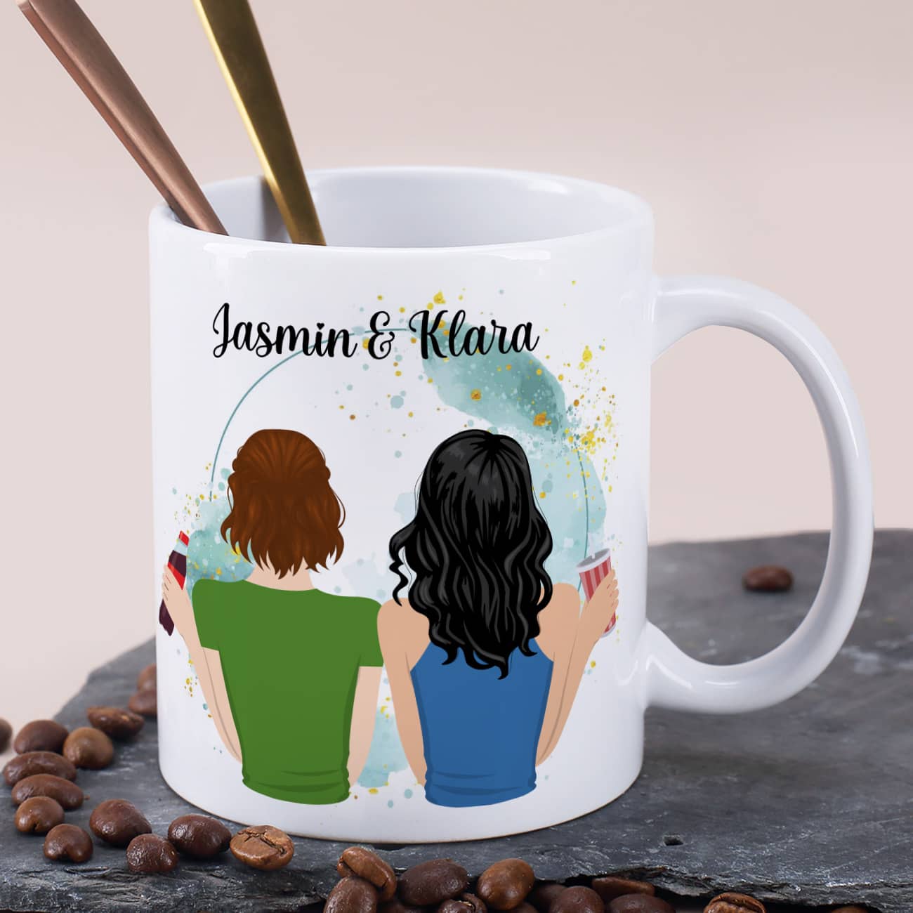 Beste Freundinnen Tasse zum gestalten