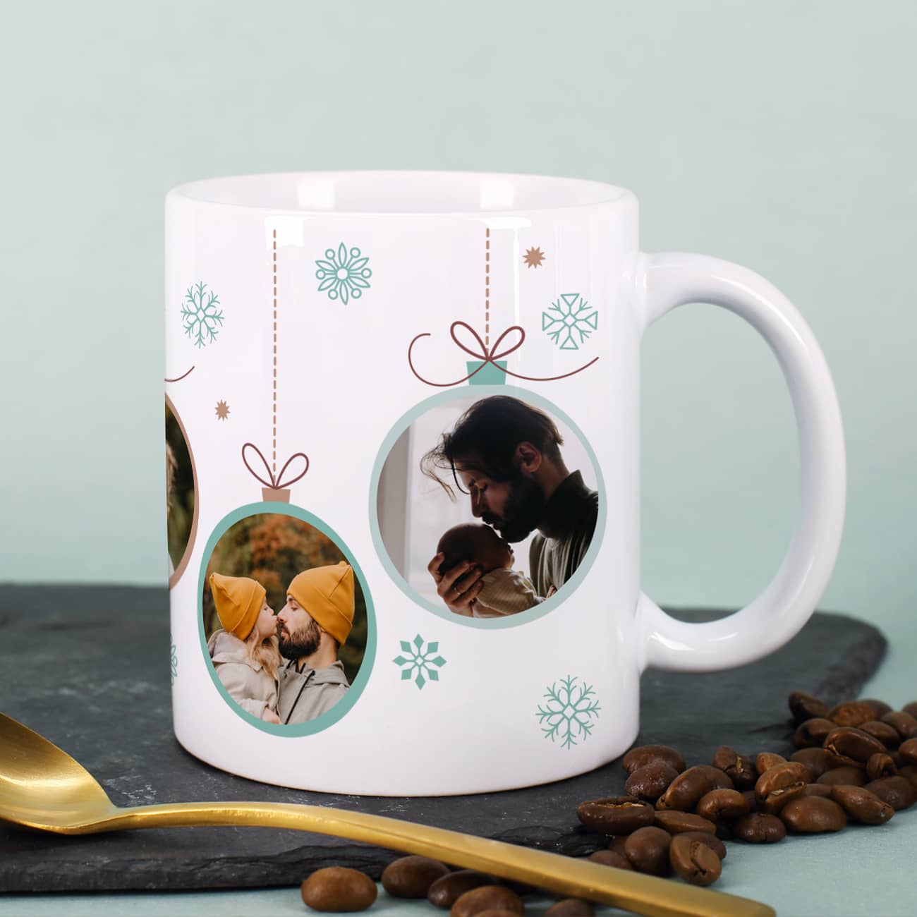 Weihnachtskugel-Design mit Fotos nach Wunsch