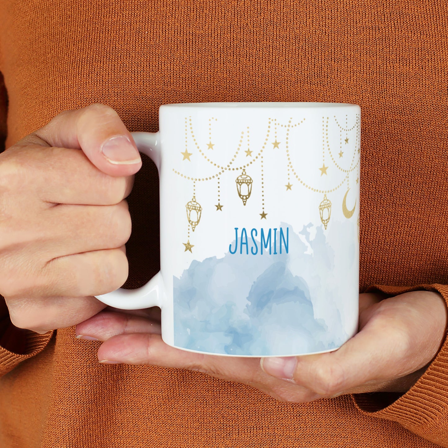 Personalisierte Tasse – Ramadan Geschenk mit Laternen & Mondsichel