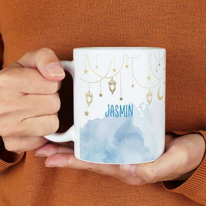 Personalisierte Tasse – Ramadan Geschenk mit Laternen & Mondsichel