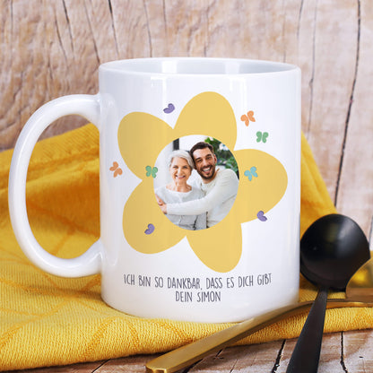 Personalisierte Fototasse für Mama zum Muttertag | Danke für alles Mama