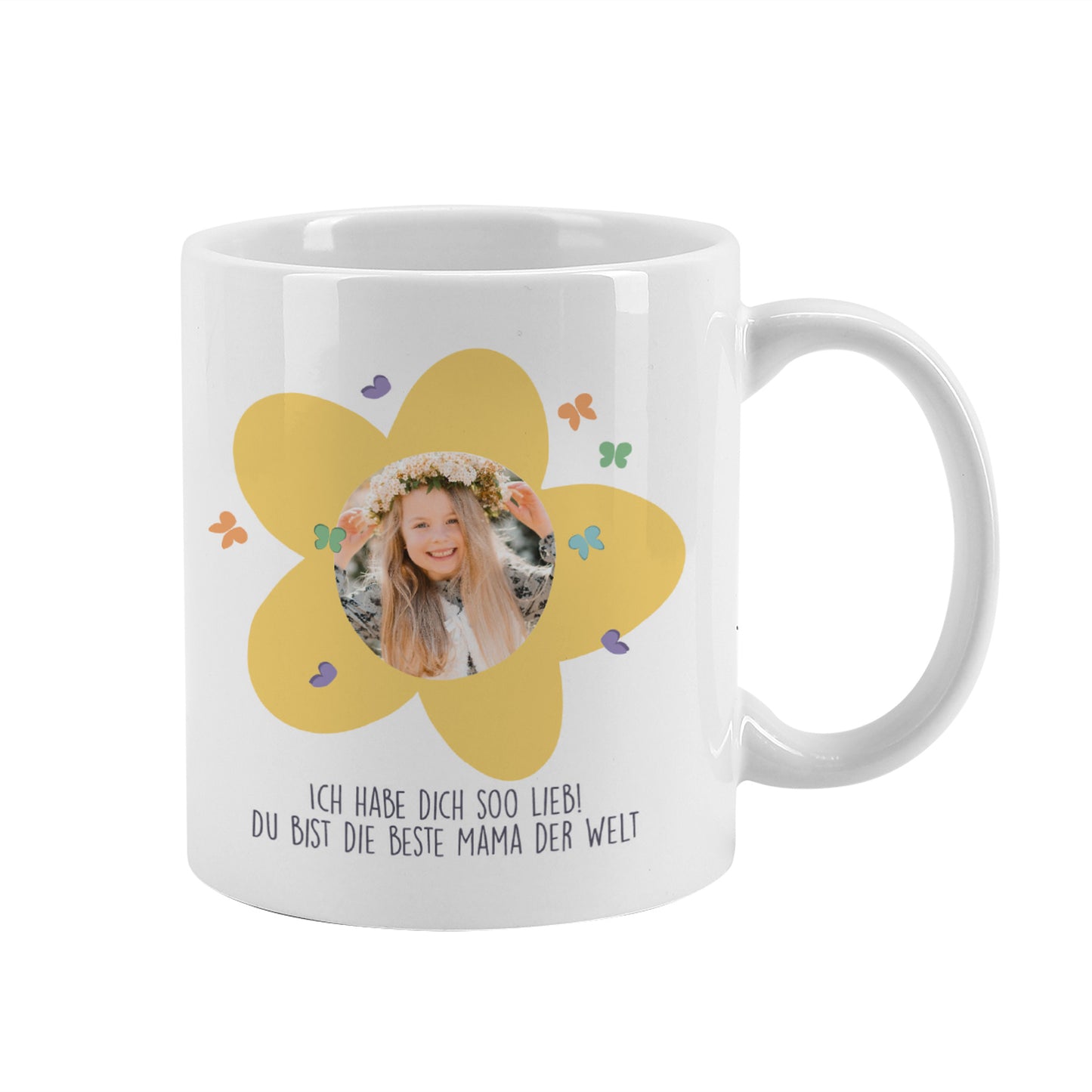 Personalisierte Fototasse für Mama zum Muttertag | Danke für alles Mama