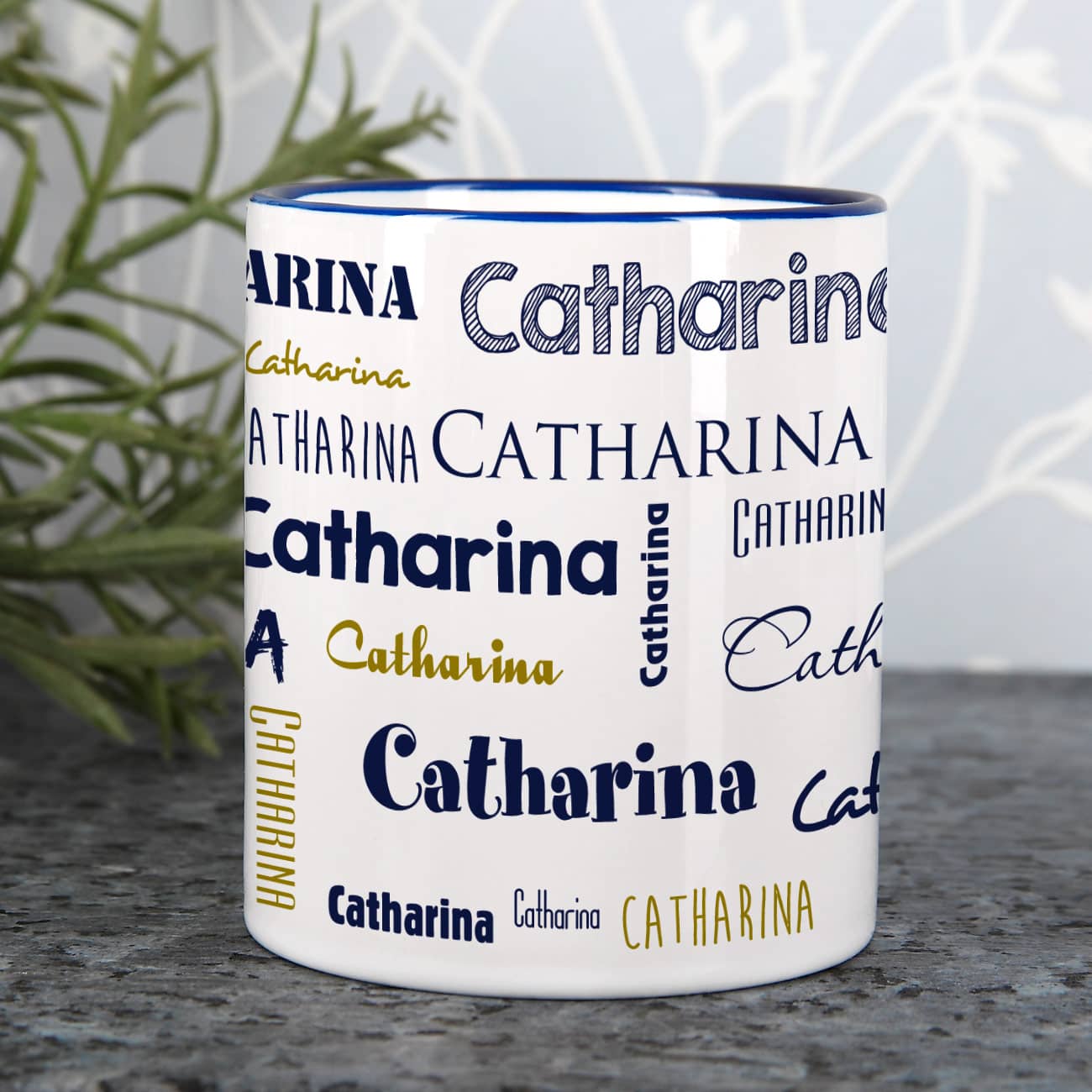 Namen in verschiedenen Schriftarten