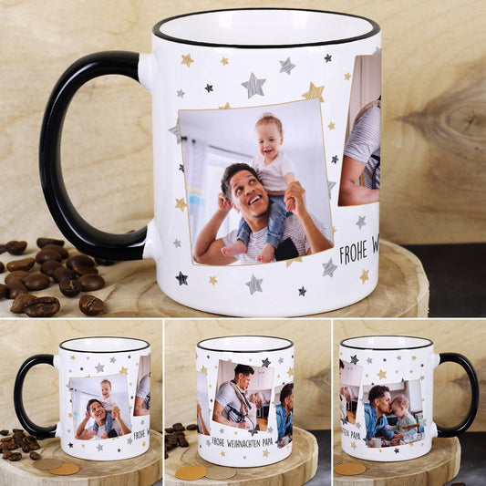 Fototasse mit Ihren drei Lieblingsbildern und Wunschtext