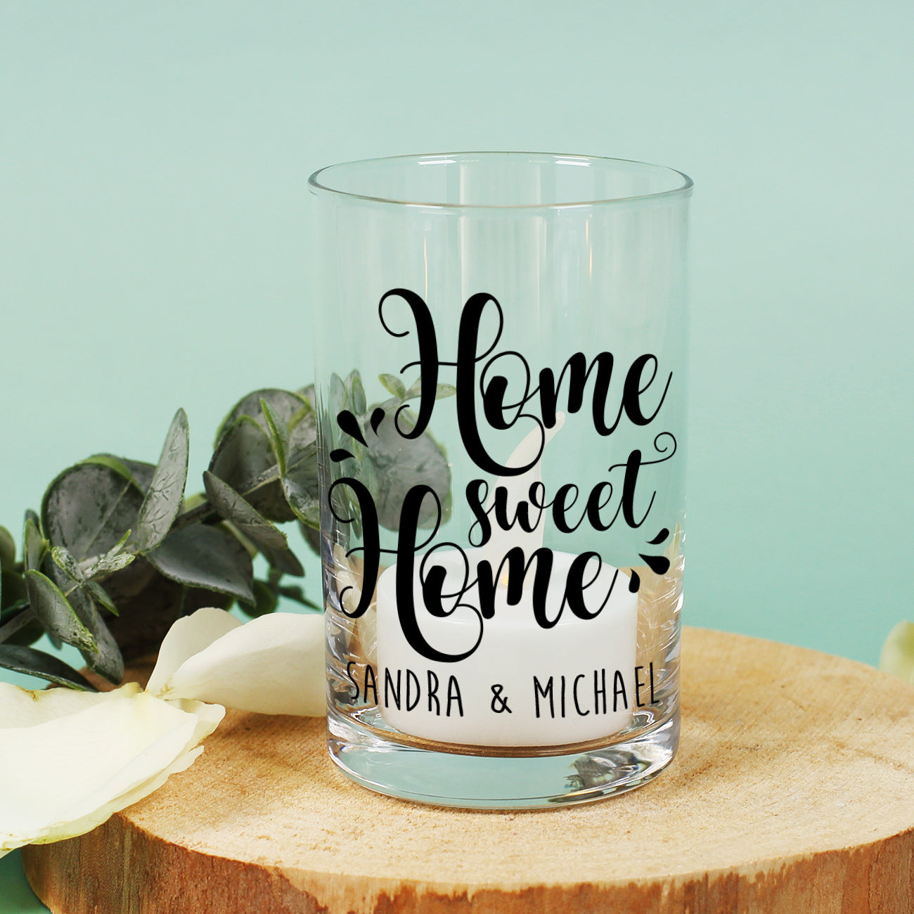 Geschenk zum Einzug als kleines Windlicht