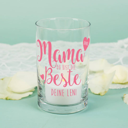 Kleines Windlicht für Teelichter als Dankeschön oder zum Muttertag