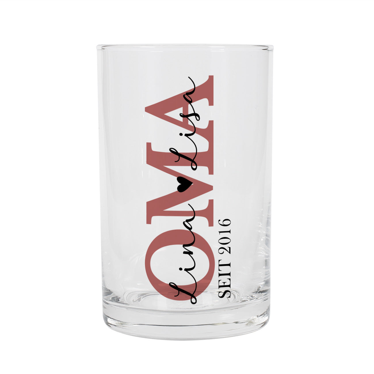 Mit Text und Jahr nach Wunsch bedruckt