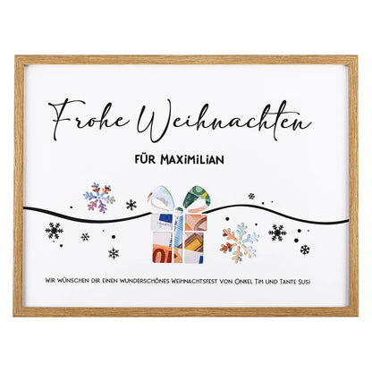 Verpackung für Geldgeschenk zu Weihnachten