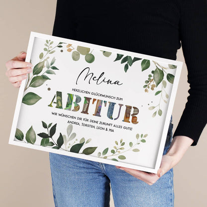 Bilderrahmen als Geldgeschenk zum Abitur, 40x30 cm