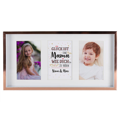 Bilderrahmen zum Muttertag personalisiert mit zwei Fotos und Text