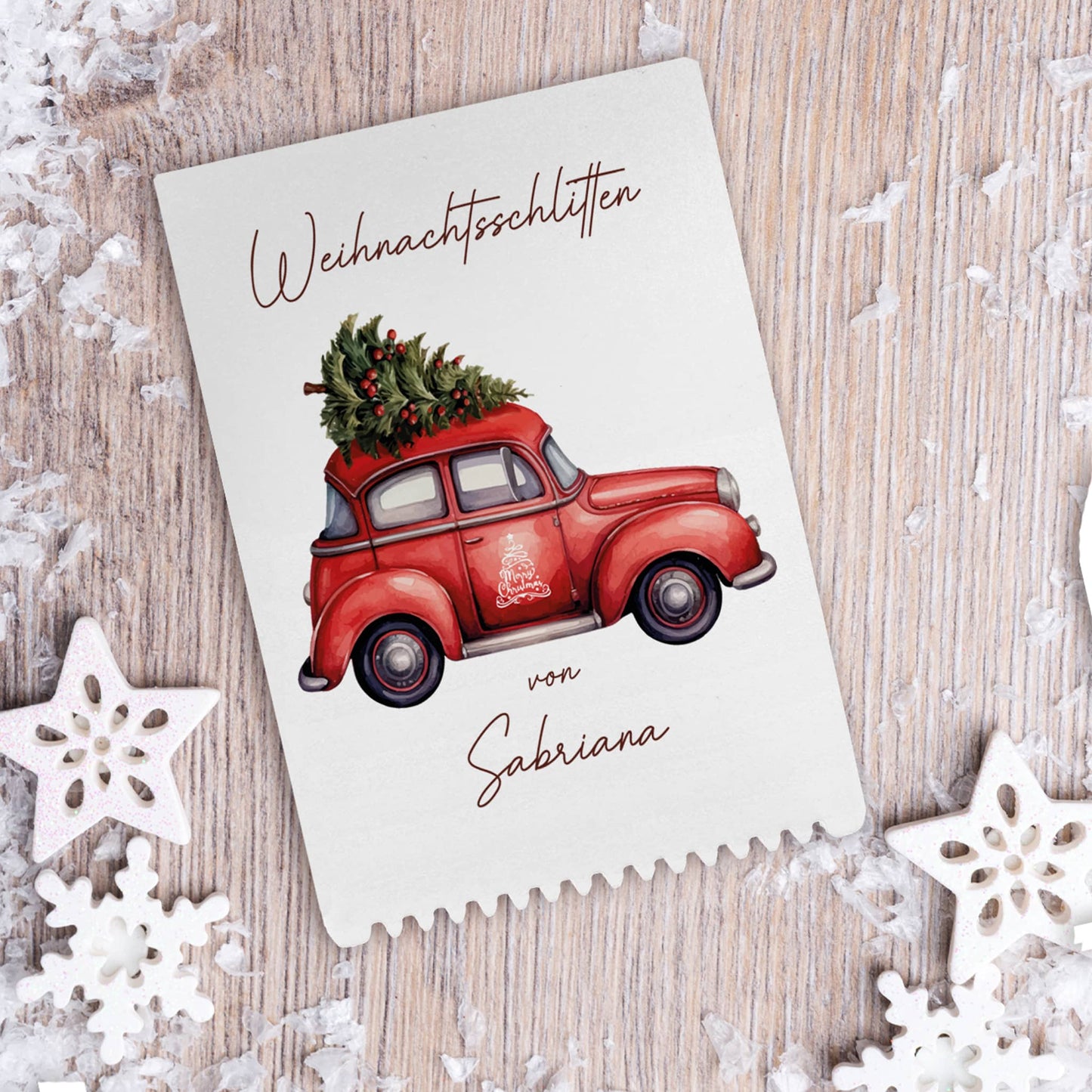 Weihnachtliches Motiv mit Tannenbaum