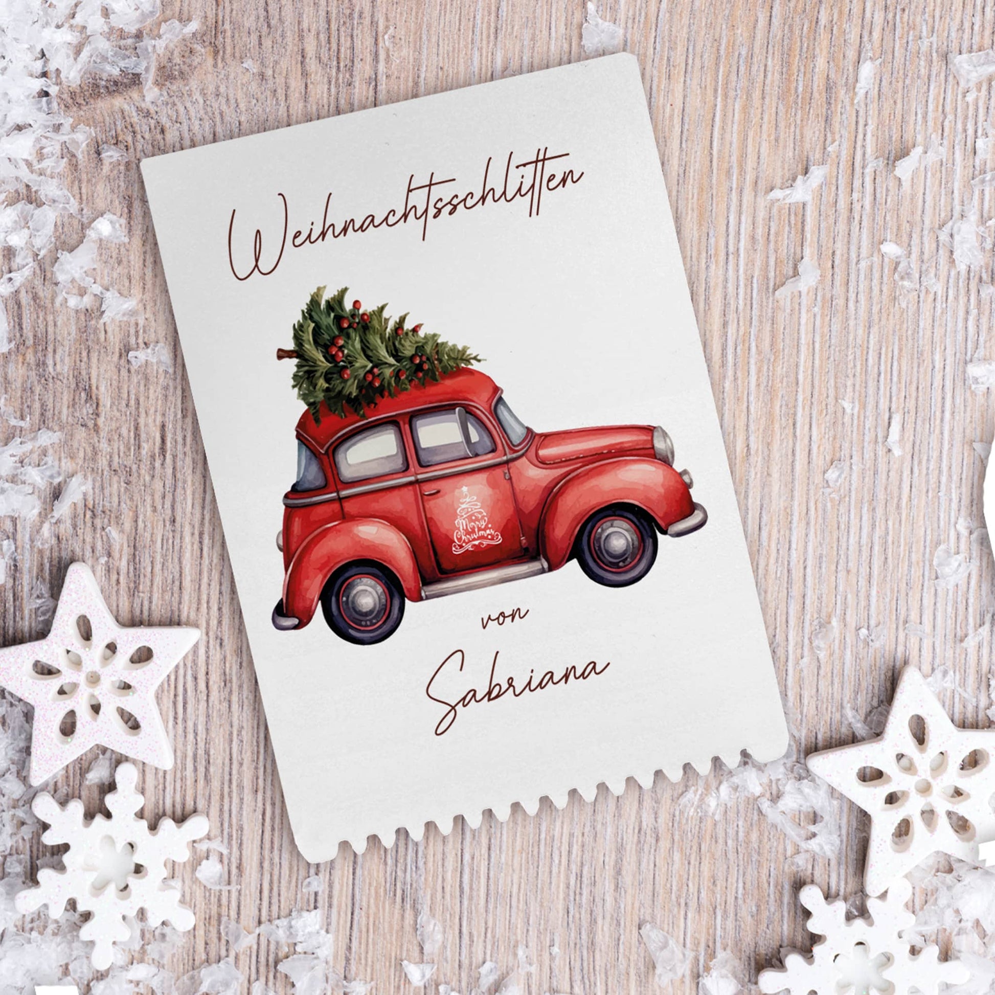 Weihnachtliches Motiv mit Tannenbaum