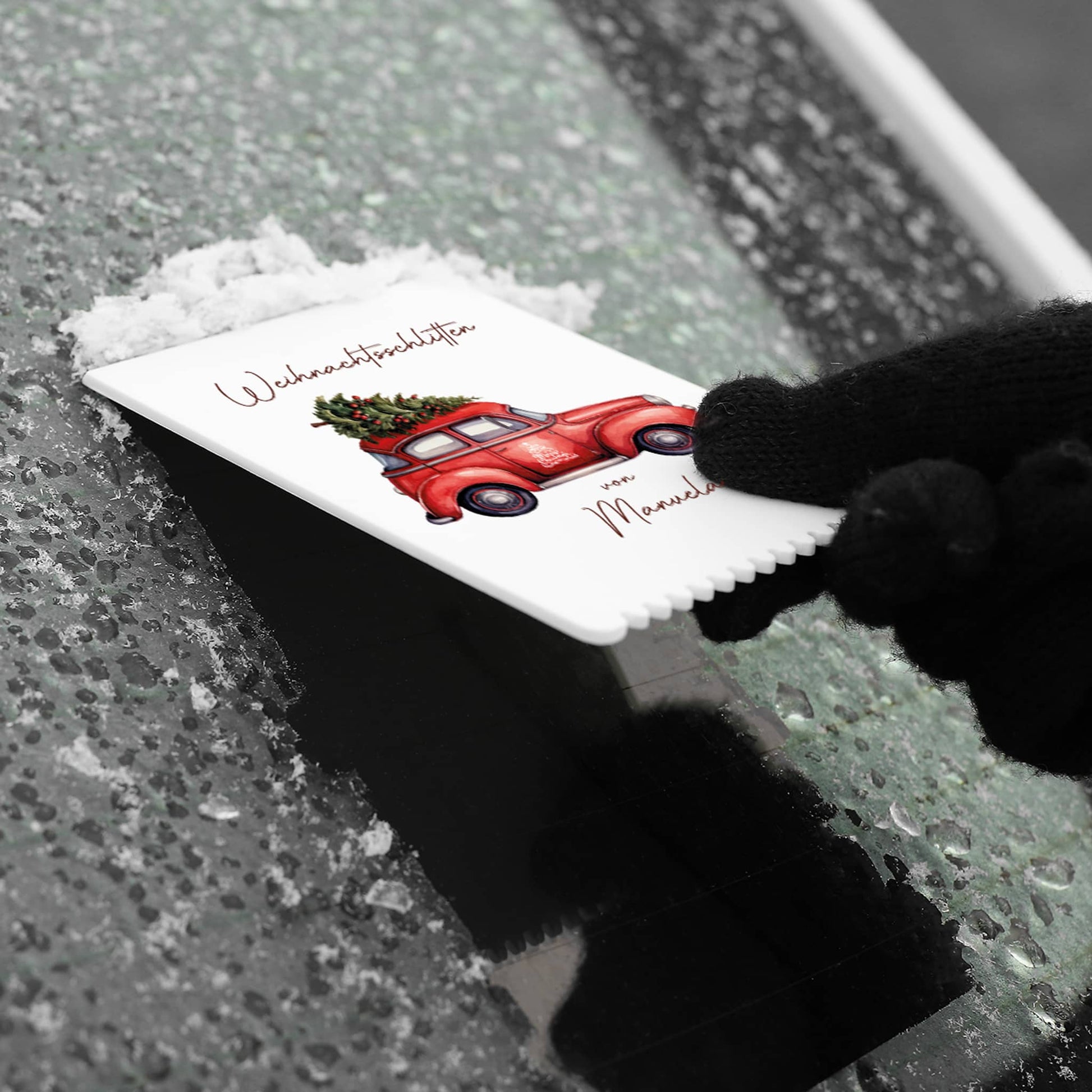 Scheibe zum Eis kratzen für den Winter