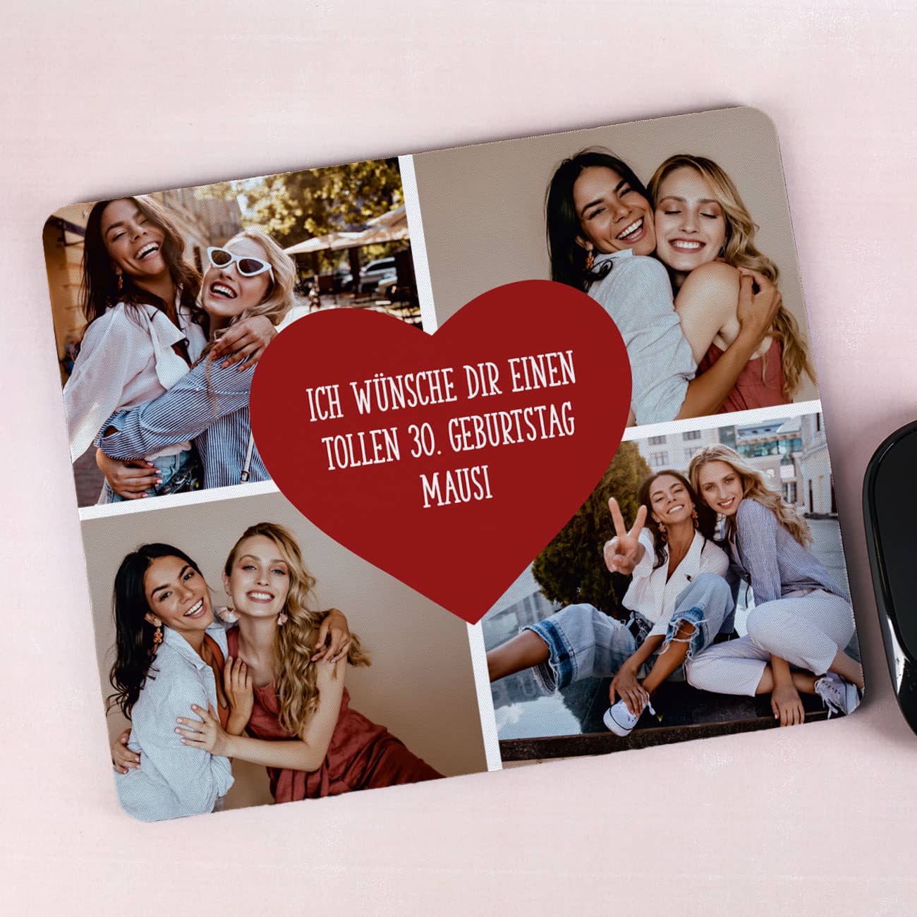 Mousepad mit Ihren vier Lieblingsbildern