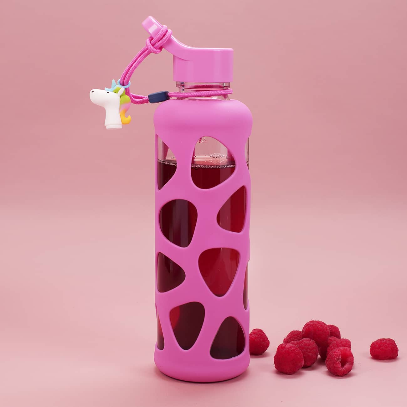 Trinkflasche mit Namensgravur und Silikonhülle