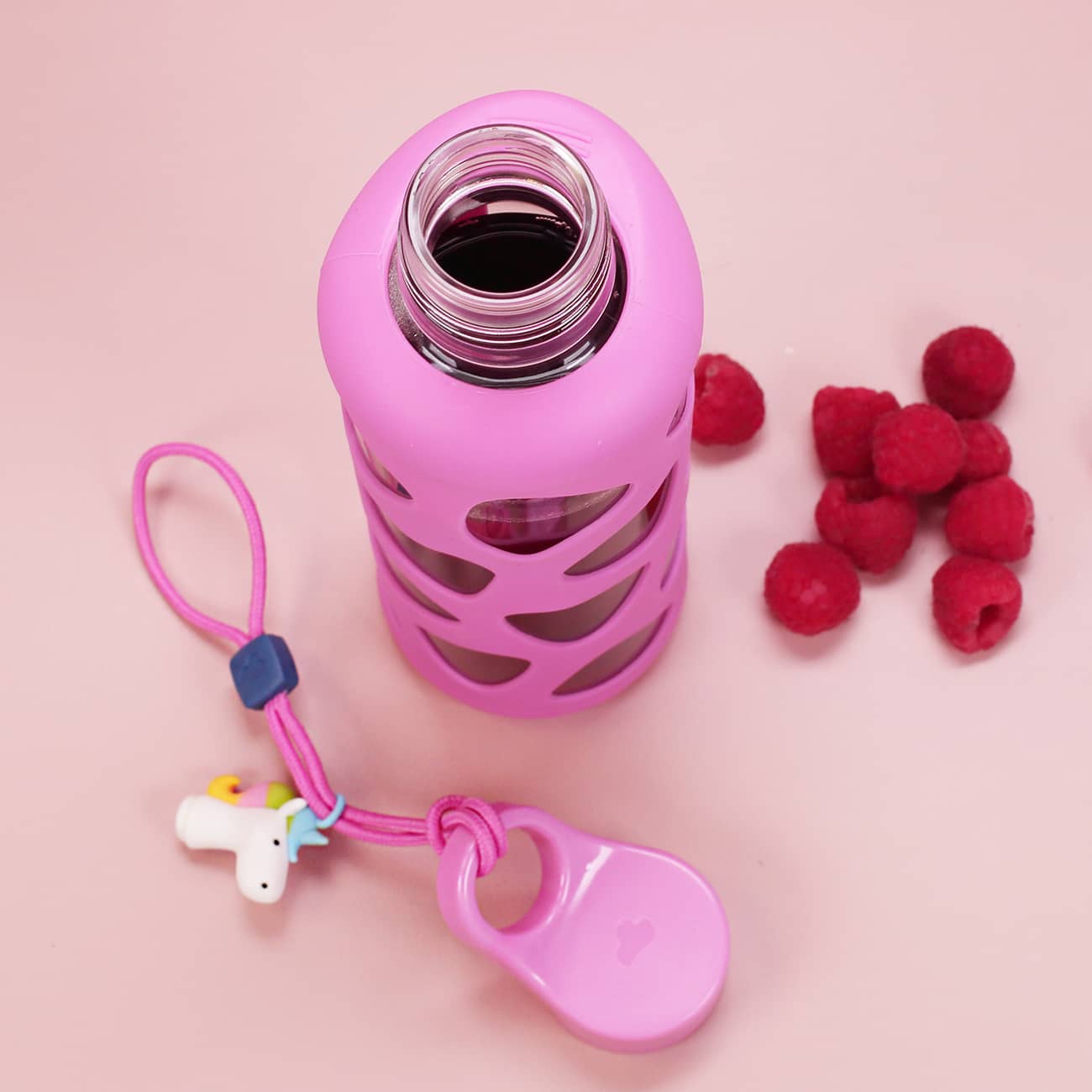 Trinkflasche mit Namensgravur rosa