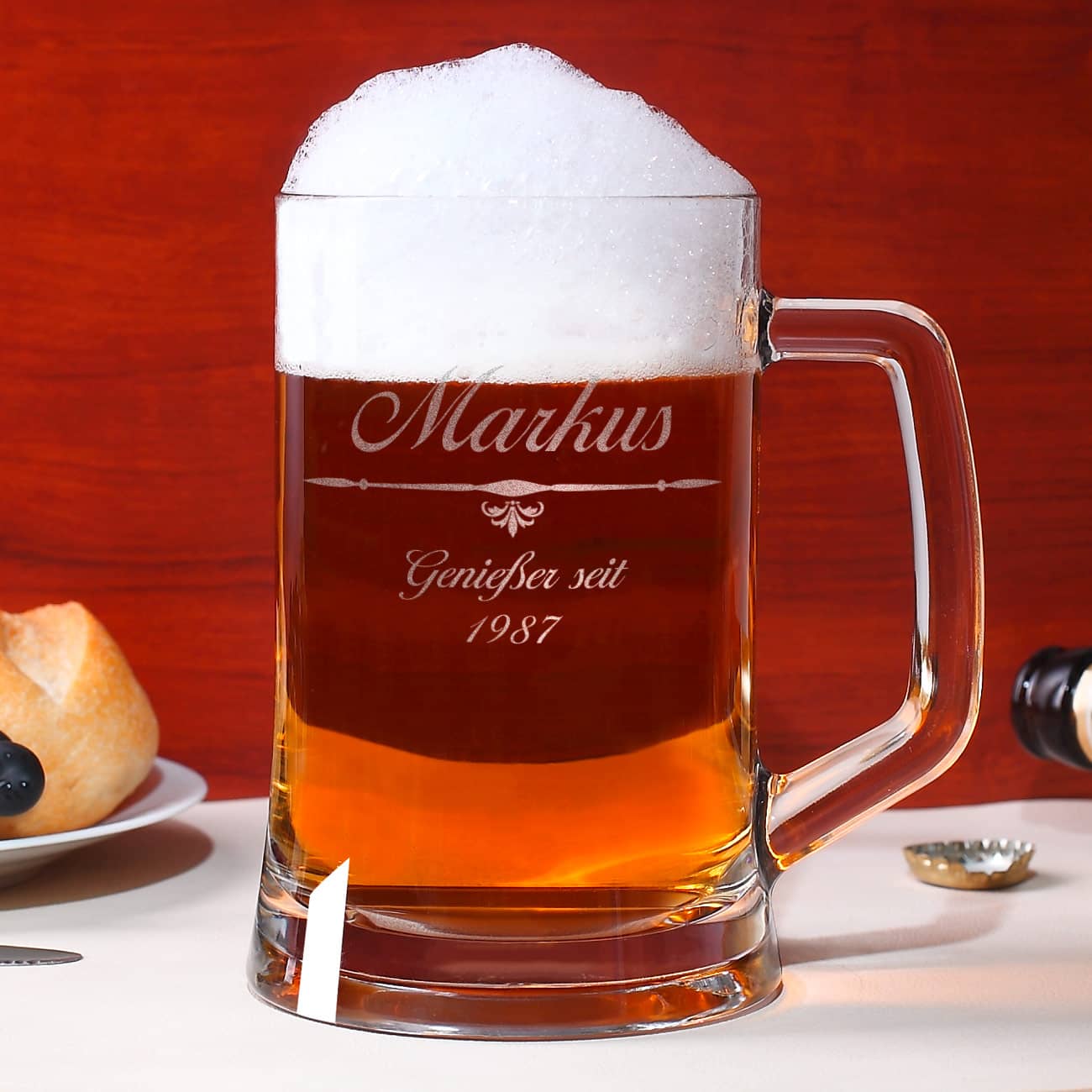 Bierglas mit persönlicher Gravur