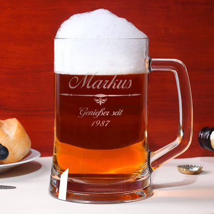 Bierglas mit persönlicher Gravur