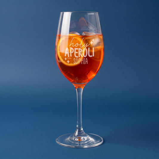Personalisiertes Aperol Glas mit Namensgravur für die beste Freundin