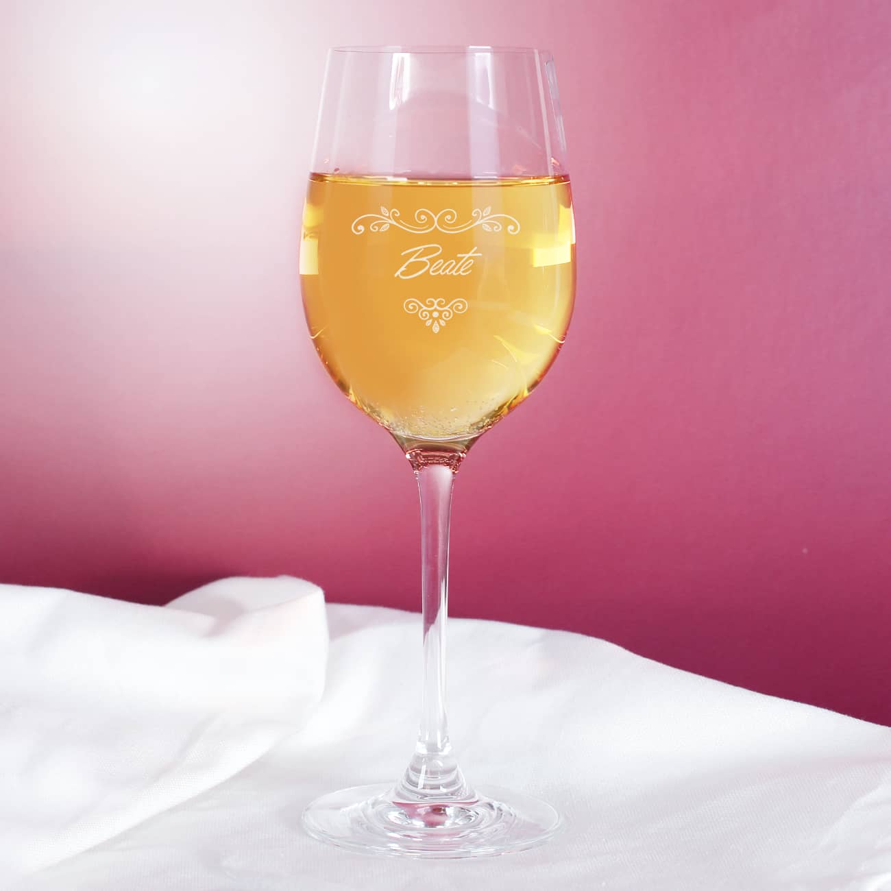 Graviertes Weinglas von Leonardo