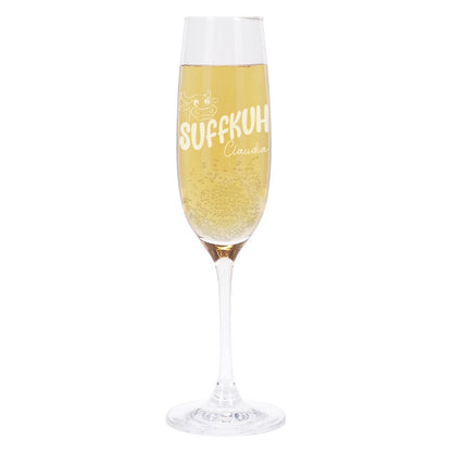 Sektglas mit Namensgravur