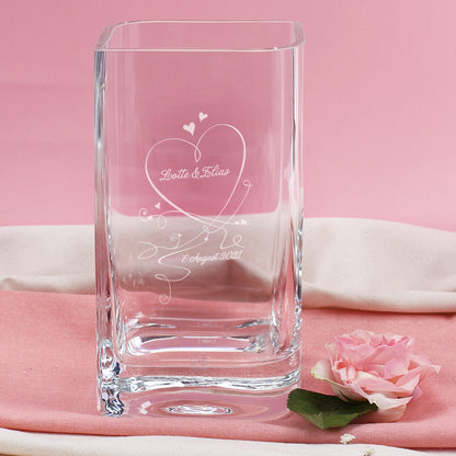 Leonardo Vase mit Gravur zur Hochzeit