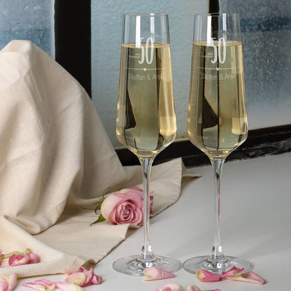 Leonardo Sektgläser zur Gold Hochzeit