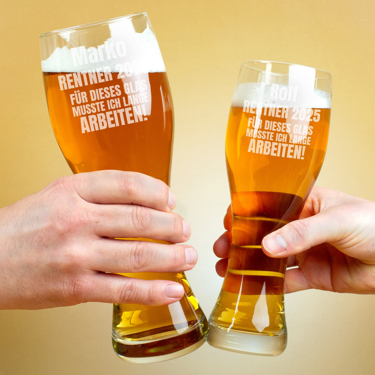 Weizenglas als Geschenk für Rentner