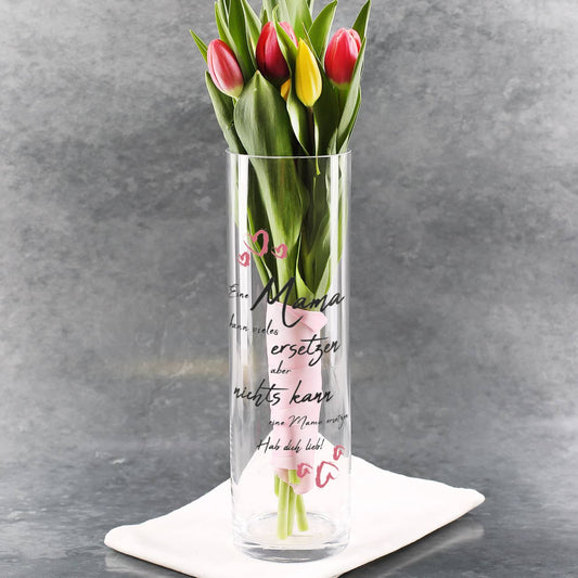 Vase zum Muttertag mit Spruch