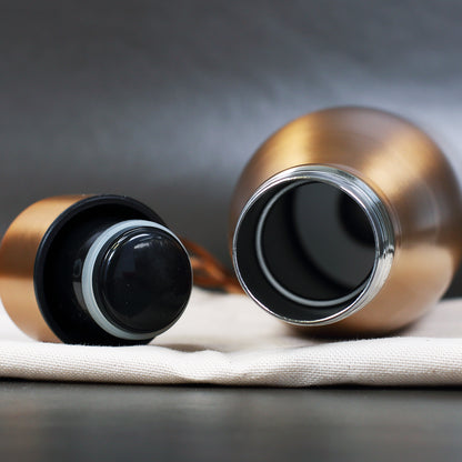 Thermosflasche mit Kaffeemotiv und Wunschtext