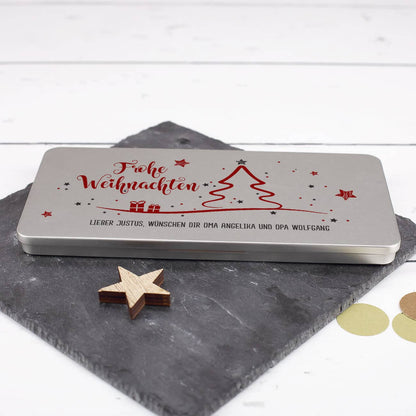 Frohe Weihnachten Geschenkverpackung für Gutscheine oder Geld